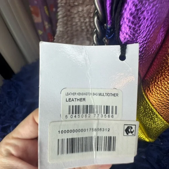 NWT Kurt Geiger London Leather Kensington metallic multicolor purse - Picture 12 of 16
